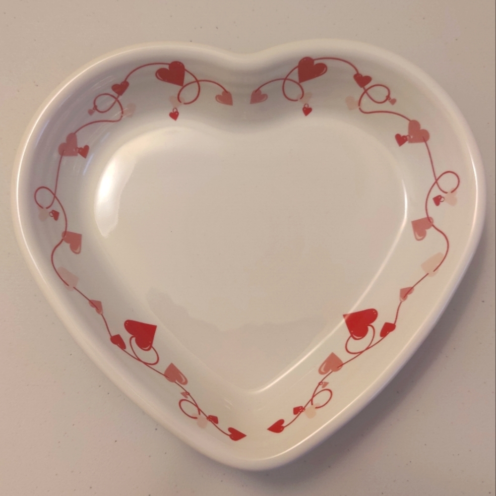 NWT -Fiesta "Valentine" Medium Heart Bowl, First Quality, Not a Factory Second